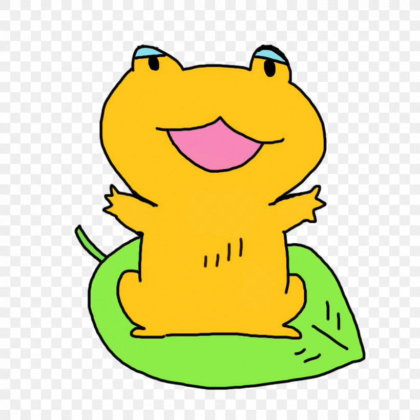 Toad True Frog Tree Frog Frogs Yellow, PNG, 1200x1200px, Toad, Area, Cartoon, Frogs, Meter Download Free