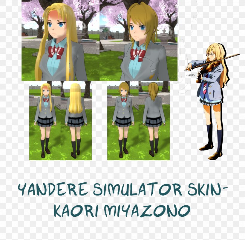 Kaori Yandere Simulator The Sims 4 Character, PNG, 2476x2430px, Watercolor, Cartoon, Flower, Frame, Heart Download Free