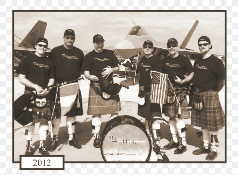 Pipe Band Musical Ensemble Air Show Entertainment Dance, PNG, 1361x1003px, Pipe Band, Air Show, Bagpipes, Black And White, Crew Download Free