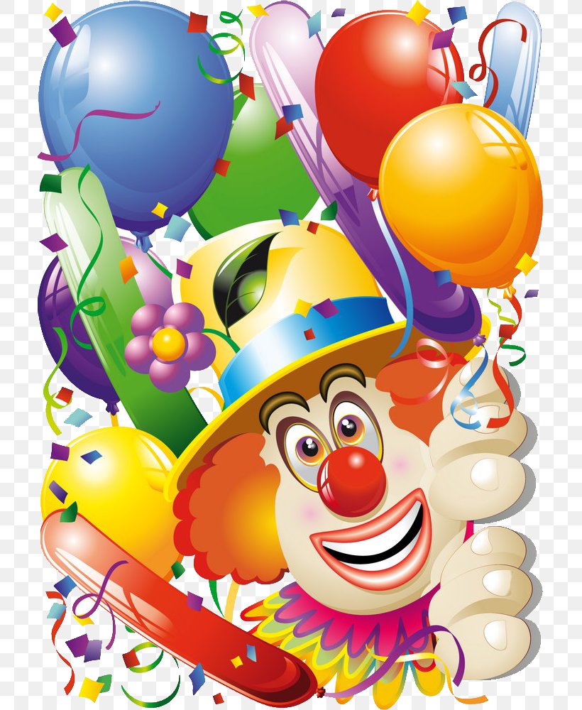 Clown, PNG, 714x1000px, Wedding Invitation, Art, Balloon, Birthday, Carnival Download Free