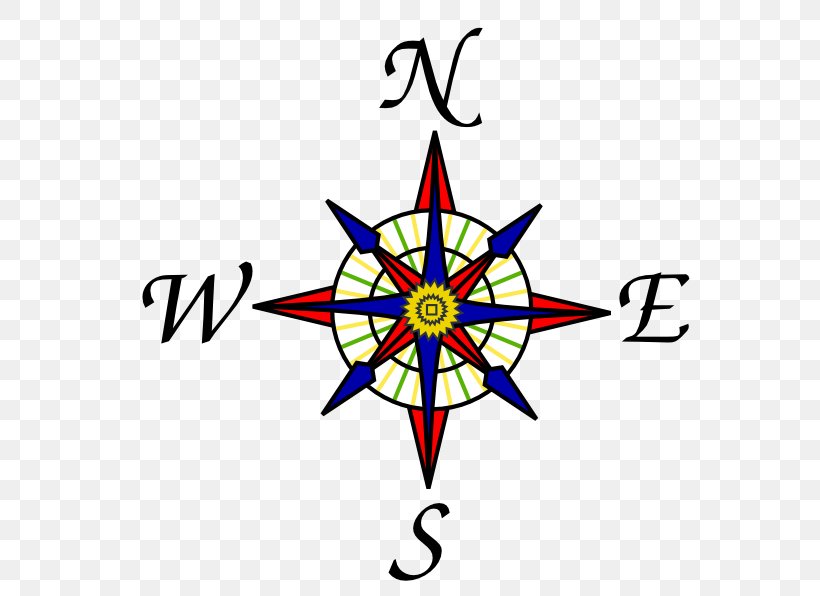 Compass Rose Clip Art, PNG, 582x596px, Compass Rose, Area, Artwork, Compass, Drawing Download Free
