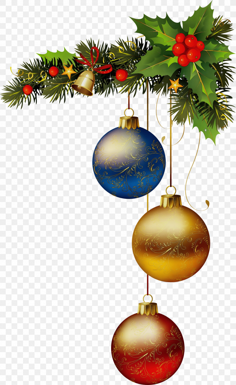 Christmas Ornament, PNG, 1844x3000px, Watercolor, Christmas, Christmas Decoration, Christmas Ornament, Christmas Tree Download Free