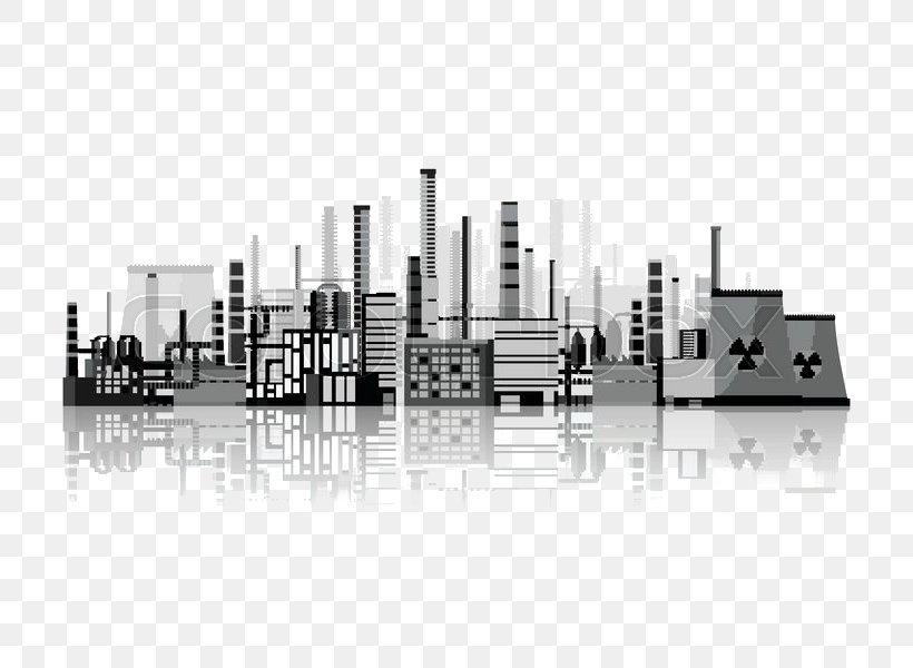 Industry Factory Power Station, PNG, 800x600px, Industry, Architectural Engineering, Black And White, Building, City Download Free