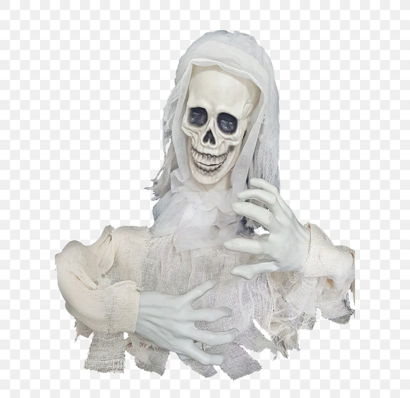 Sculpture Skull Skeleton Figurine, PNG, 600x797px, Sculpture, Bone, Costume, Figurine, Neck Download Free