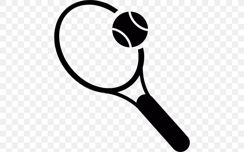 Tennis Balls Racket Rakieta Tenisowa, PNG, 512x512px, Tennis, Area, Ball, Ball Game, Black And White Download Free