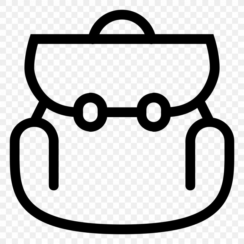 Backpack Bag, PNG, 1600x1600px, Backpack, Bag, Black And White, Smile, Symbol Download Free