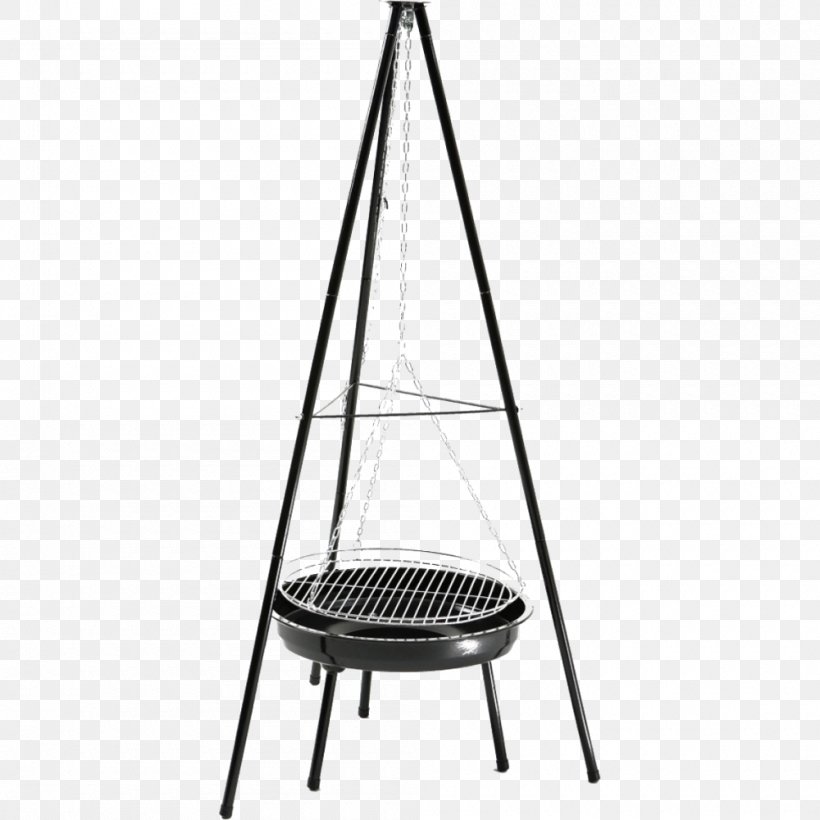 Barbecue Barbacoa Grilling Cooking Tripod, PNG, 1000x1000px, Barbecue, Barbacoa, Black And White, Campfire, Charcoal Download Free