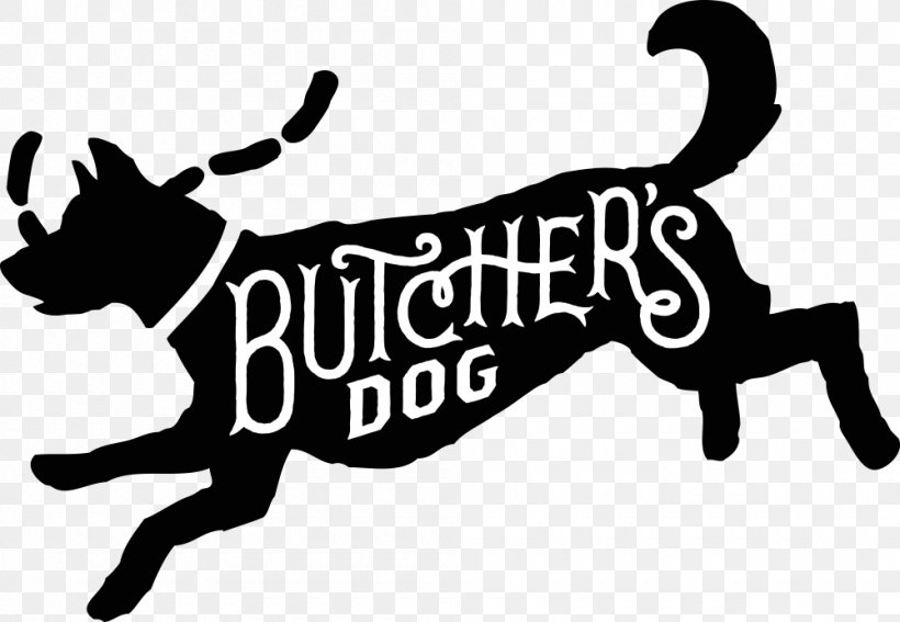 Butcher's Dog Organic Food Cat Food Raw Foodism, PNG, 1000x692px, Dog, Black, Black And White, Brand, Butcher Download Free