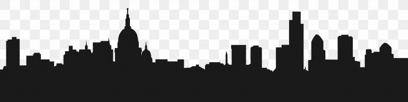 RB Gates Estate Agents New York City Silhouette Skyline, PNG, 8000x2015px, London, Autoclaved Aerated Concrete, Black And White, Brand, Cartoon Download Free
