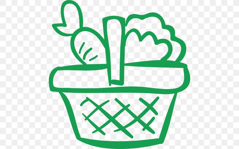 Basket Drawing Vegetable Food Clip Art, PNG, 512x512px, Basket, Animation, Area, Black And White, Commodity Download Free