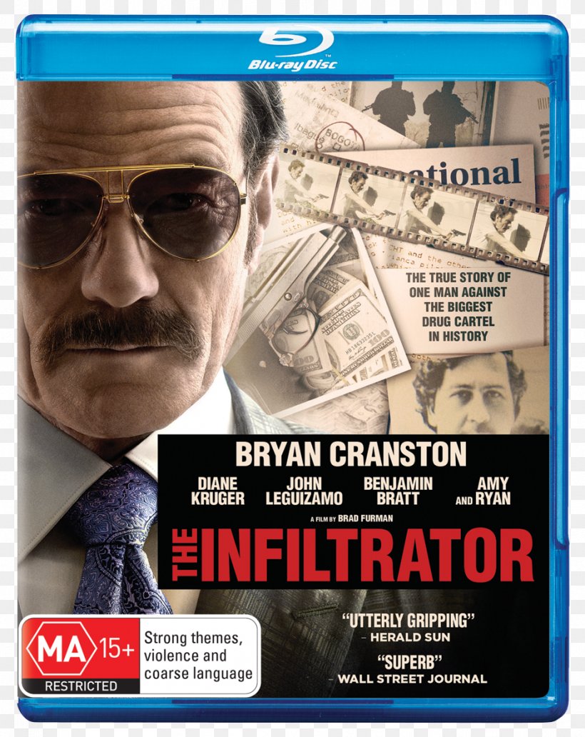 Brad Furman The Infiltrator Blu-ray Disc Robert Mazur Thriller, PNG, 938x1181px, Infiltrator, Advertising, Biographical Film, Bluray Disc, Bryan Cranston Download Free