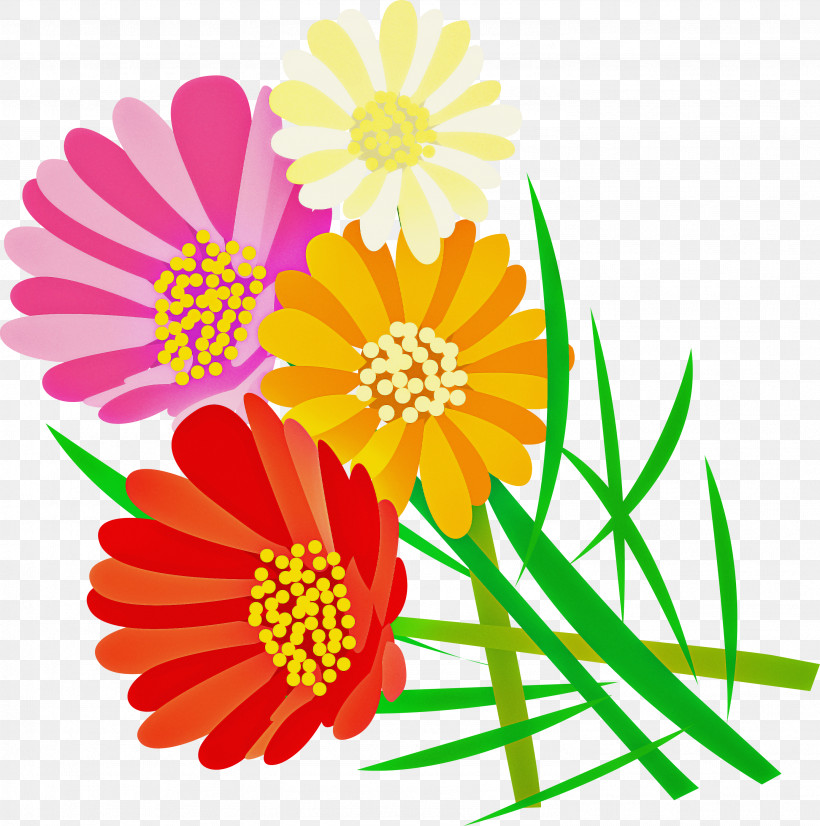 Floral Design, PNG, 2977x3000px, Flower, Chamomile, Cut Flowers, Daisy Family, English Marigold Download Free