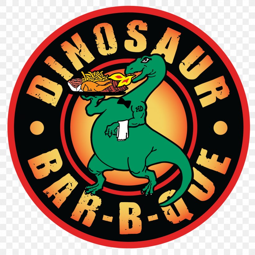 Dinosaur Bar-B-Que Barbecue Restaurant Menu Troy, PNG, 1288x1288px, Dinosaur Barbque, Area, Barbecue, Fictional Character, Logo Download Free