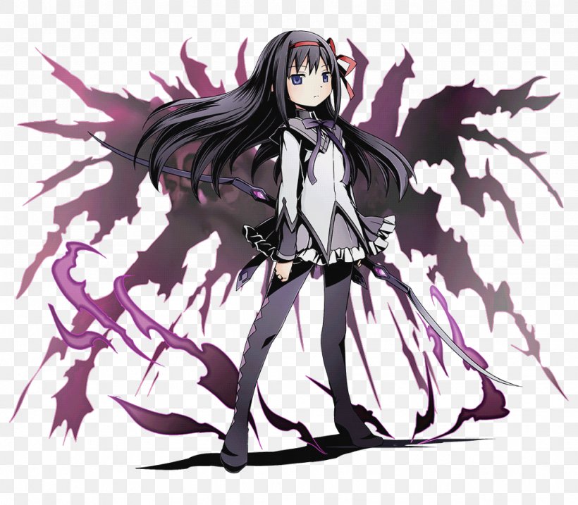 Homura Akemi Madoka Kaname Sayaka Miki Mami Tomoe Puella Magi Madoka Magica, PNG, 1024x896px, Watercolor, Cartoon, Flower, Frame, Heart Download Free