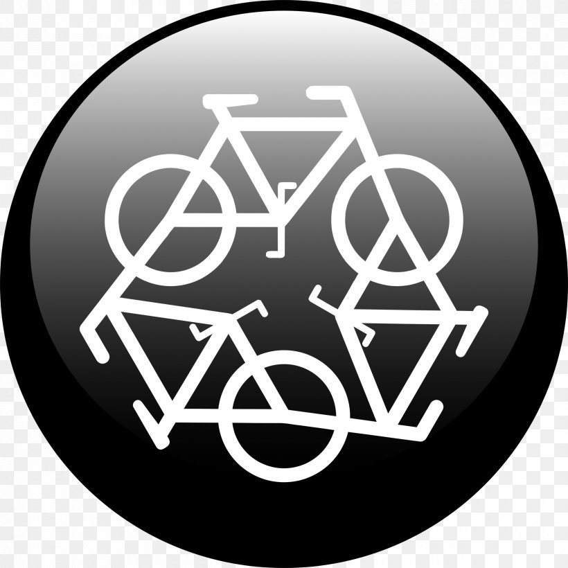 Recycling Symbol Desktop Wallpaper, PNG, 2400x2400px, Recycling Symbol, Bicycle, Black And White, Brand, Cycling Download Free