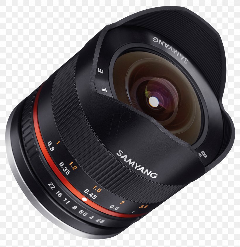 Samyang 8mm F/3.5 Fisheye CS II Fujifilm X-mount Fisheye Lens Camera Lens Fujifilm X-series, PNG, 2421x2496px, Samyang 8mm F35 Fisheye Cs Ii, Camera, Camera Lens, Cameras Optics, Fisheye Lens Download Free