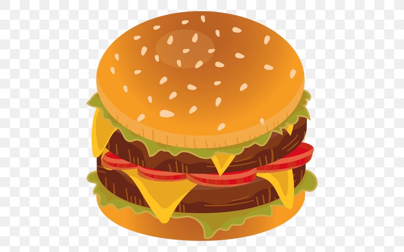 Cheeseburger Hamburger McDonald's Big Mac Food Portable Network Graphics, PNG, 512x512px, Cheeseburger, Big Mac, Bun, Dish, Drawing Download Free