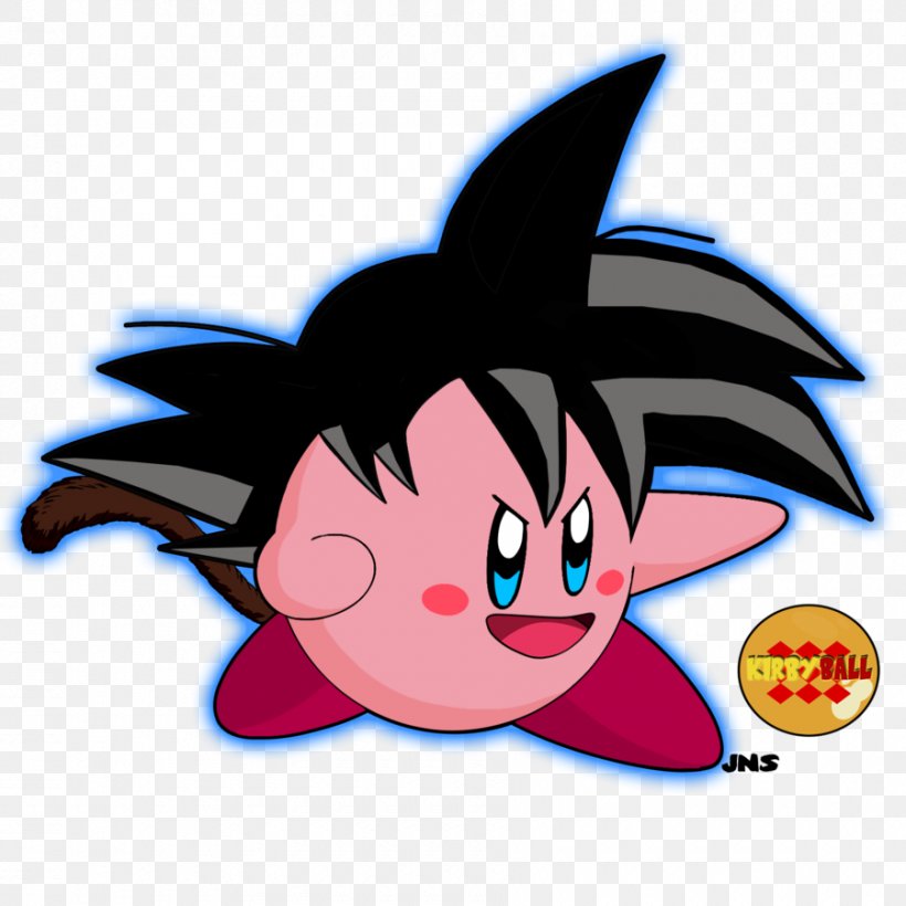 Goku Kirby's Adventure Trunks Majin Buu, PNG, 900x900px, Watercolor, Cartoon, Flower, Frame, Heart Download Free