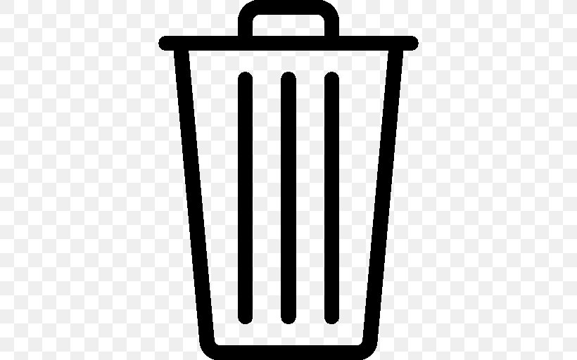 Rubbish Bins & Waste Paper Baskets Recycling Bin, PNG, 512x512px, Rubbish Bins Waste Paper Baskets, Black And White, Ios 7, Metal, Rectangle Download Free