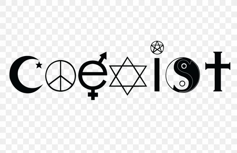 Coexist Logo Decal Brand Design, PNG, 1224x792px, Coexist, Area, Black, Black And White, Black M Download Free