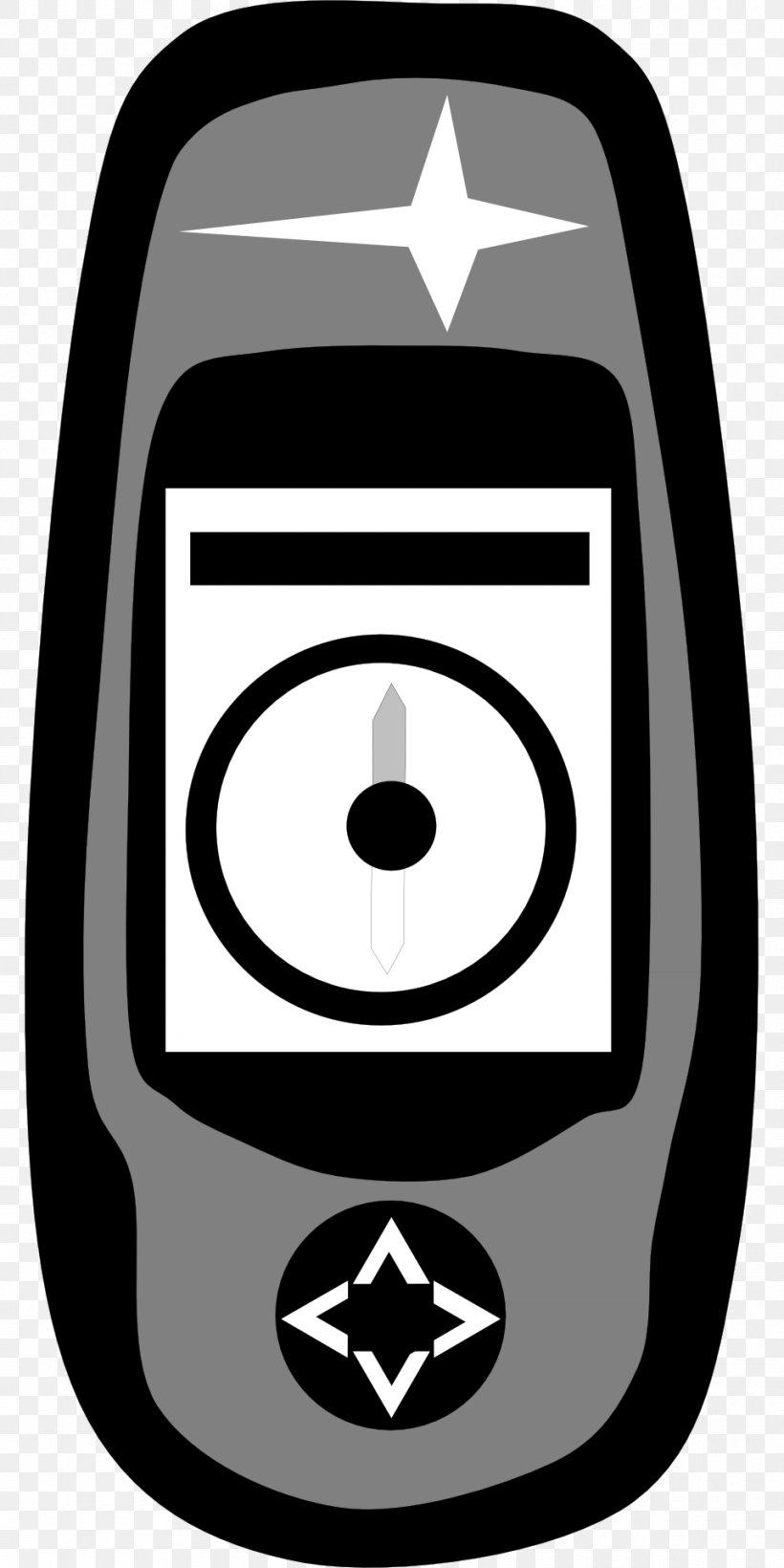 GPS Navigation Systems Handheld Devices Clip Art, PNG, 960x1920px, Gps Navigation Systems, Area, Automotive Navigation System, Black And White, Garmin Ltd Download Free