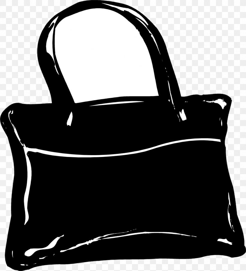 Handbag Clip Art, PNG, 958x1055px, Handbag, Bag, Black, Black And White, Blog Download Free