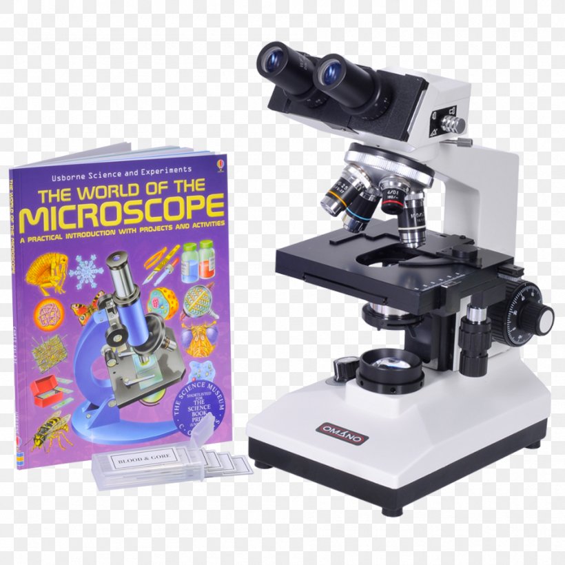 Optical Microscope Stereo Microscope AmScope 40X-2500X LED Lab Binocular Compound Microscope With Double Layer Mechanical Stage + Book + 100 Coverslips & 50 Blank Slides, PNG, 950x950px, Microscope, Condenser, Digital Microscope, Eyepiece, Laboratory Download Free