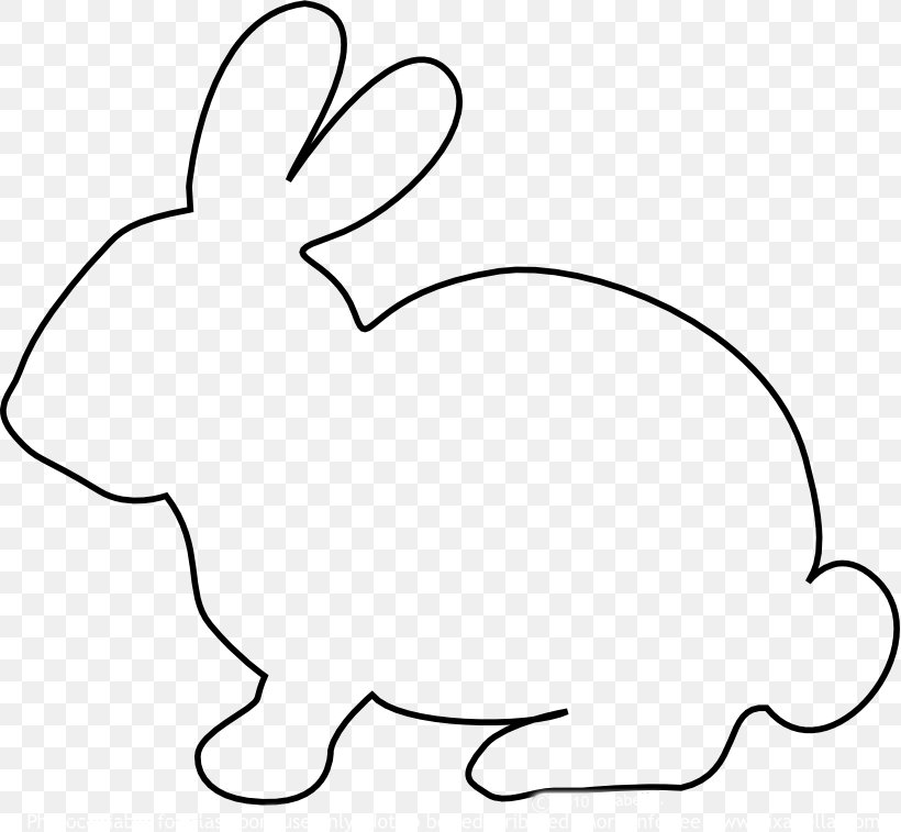 Easter Bunny Cat Paper Hare Clip Art, PNG, 819x757px, Easter Bunny, Area, Artwork, Black, Black And White Download Free