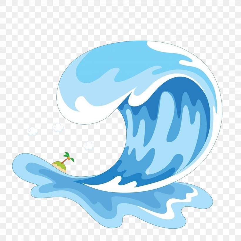 Wind Wave Cartoon Sea, PNG, 2953x2953px, Wind Wave, Animation, Aqua, Blue, Cartoon Download Free