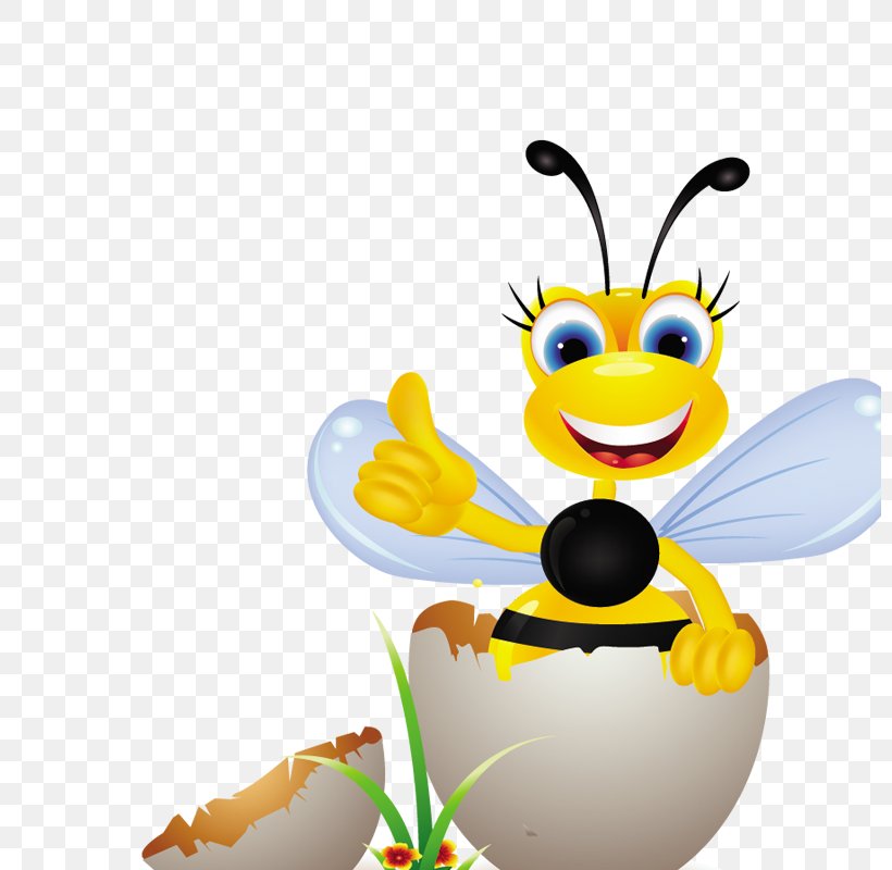 Bee Cartoon Drawing, PNG, 800x800px, Bee, Animated Cartoon, Art, Arthropod, Butterfly Download Free
