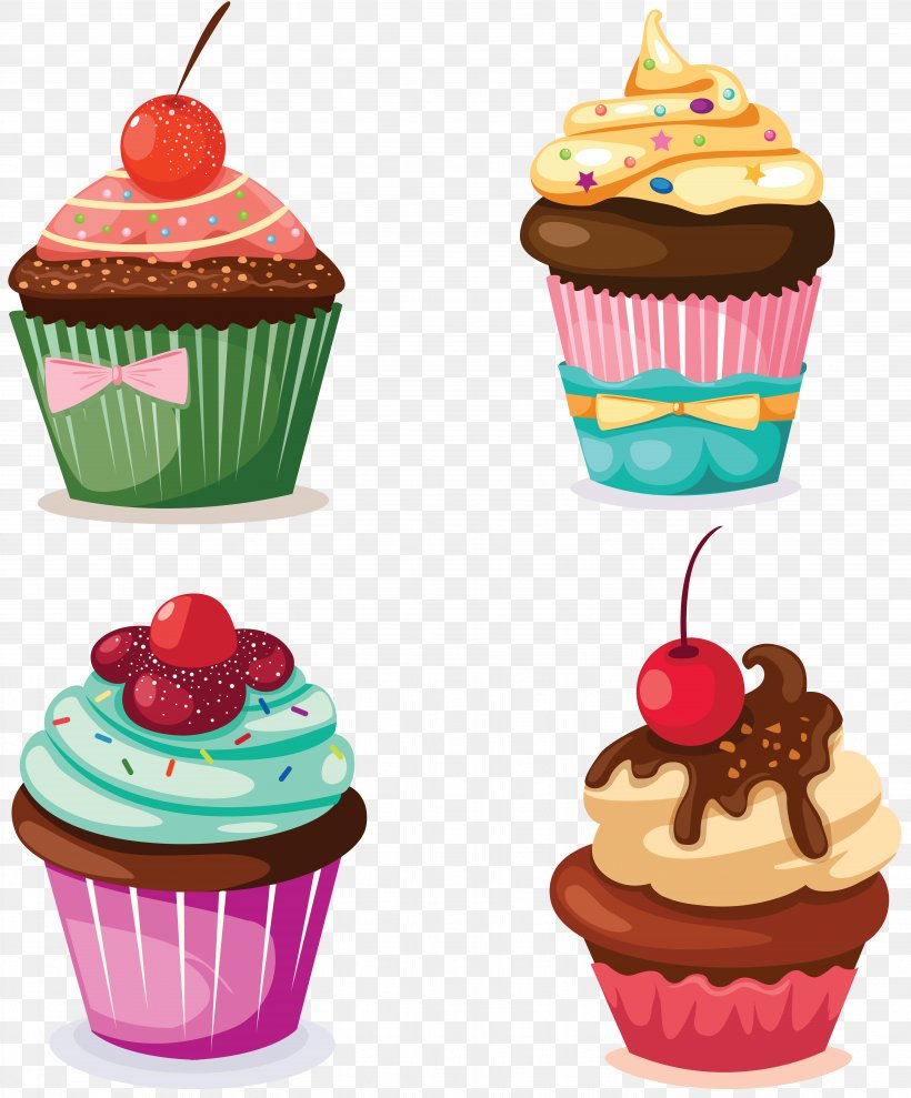 Holiday Cupcakes Muffin Bakery Clip Art, PNG, 5529x6675px, Cupcake, Bakery, Baking, Biscuits, Buttercream Download Free