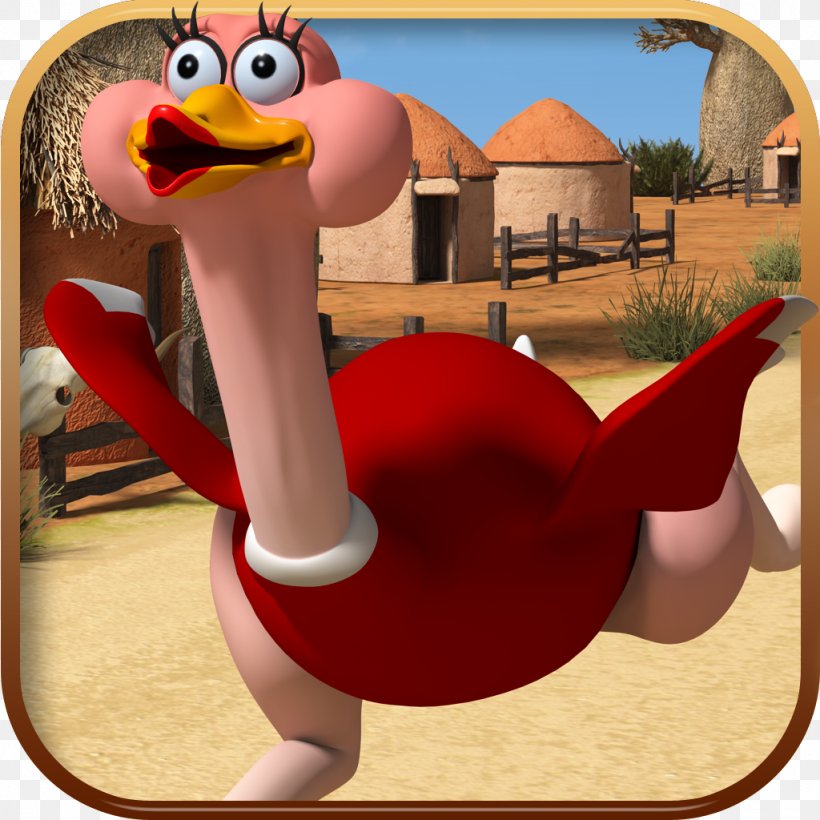 IPad 2 Safari App Store Flightless Bird Beak, PNG, 1024x1024px, Ipad 2, App Store, Beak, Cartoon, Flightless Bird Download Free
