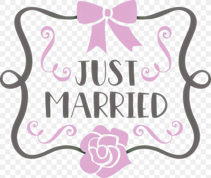 Just Married Wedding, PNG, 3000x2532px, Just Married, Cricut, Idea, Lettering, Logo Download Free