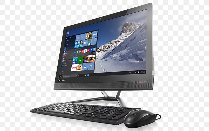 Laptop Lenovo All-in-one IdeaCentre Intel Core, PNG, 725x515px, Laptop, Allinone, Computer, Computer Hardware, Computer Monitor Download Free