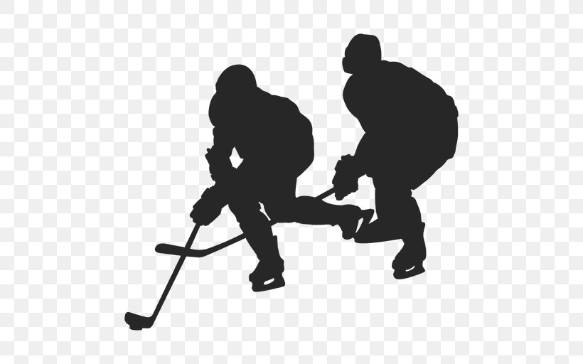 Silhouette Ice Hockey Sport Goal, PNG, 512x512px, Silhouette, Black, Black And White, Drawing, Goal Download Free