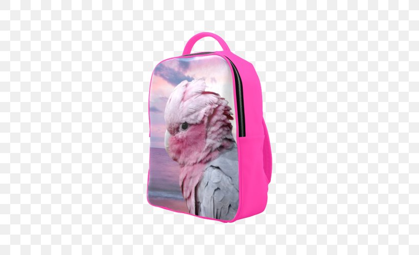 Shopping Bags & Trolleys Galah Cacatoès Cockatoo, PNG, 500x500px, Bag, Cockatoo, Galah, Magenta, Pink Download Free