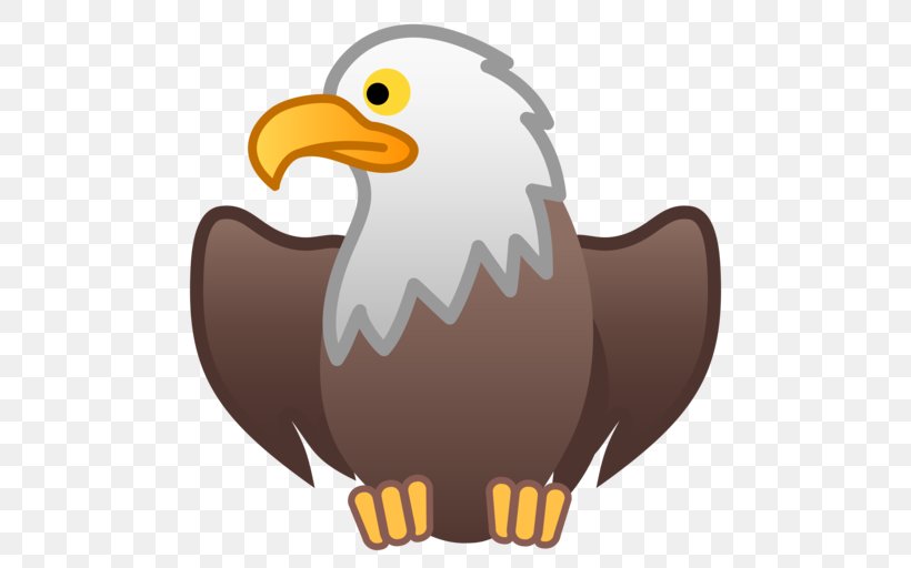 Bald Eagle Emoji Kids Snake VS Bricks, PNG, 512x512px, Bald Eagle, Accipitriformes, Android, Beak, Bird Download Free