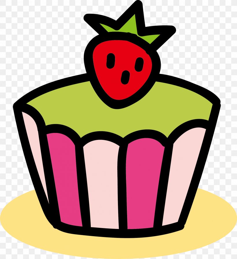 Cupcake Madeleine Cartoon Tart, PNG, 1907x2085px, Cupcake, Artwork, Baking, Cake, Cartoon Download Free