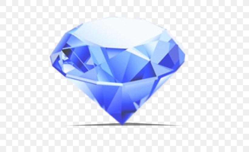 Diamond Clip Art, PNG, 500x500px, Diamond, Blue, Cobalt Blue, Crystal, Diamond Cut Download Free
