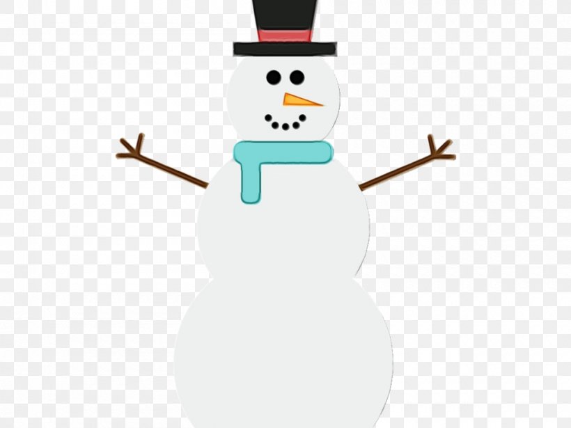 Snowman, PNG, 1000x750px, Watercolor, Animation, Paint, Smile, Snowman Download Free