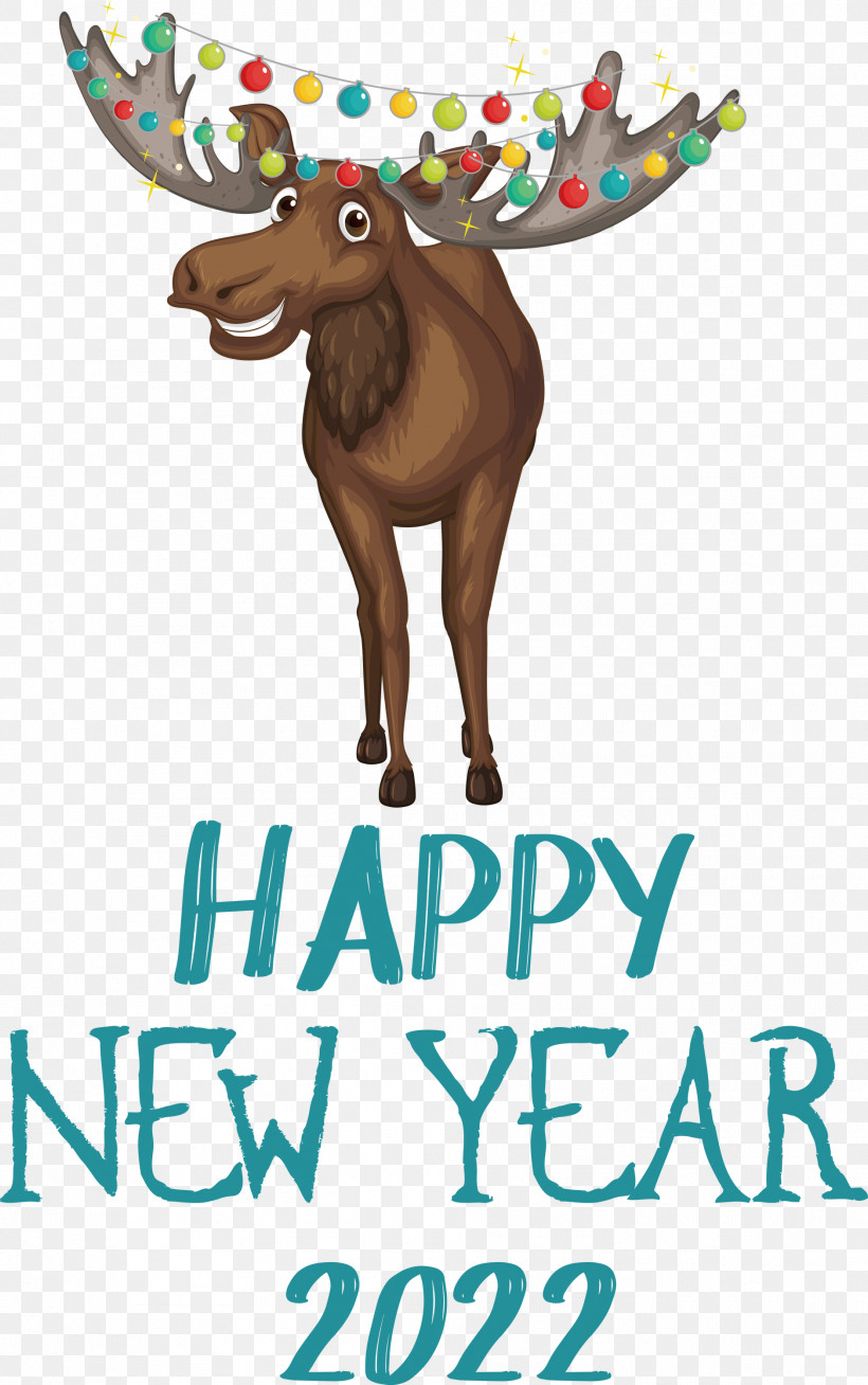 2022 New Year Happy New Year 2022, PNG, 1879x2999px, Goat, Meter, Reindeer Download Free