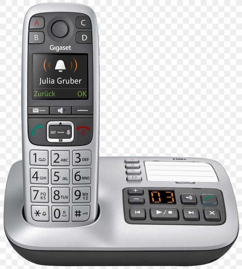 Cordless Telephone Gigaset Communications Digital Enhanced Cordless Telecommunications Gigaset E550A, PNG, 2695x3000px, Cordless Telephone, Answering Machine, Answering Machines, Cellular Network, Communication Download Free