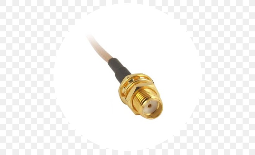 SMA Connector Coaxial Cable Electrical Connector RF Connector Gender Of Connectors And Fasteners, PNG, 500x500px, Sma Connector, Adapter, Bnc Connector, Cable, Coaxial Download Free