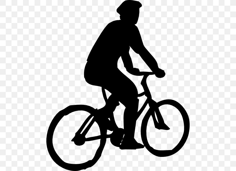 Bicycle Cycling Silhouette Clip Art, PNG, 498x595px, Bicycle, Bicycle Accessory, Bicycle Drivetrain Part, Bicycle Frame, Bicycle Part Download Free