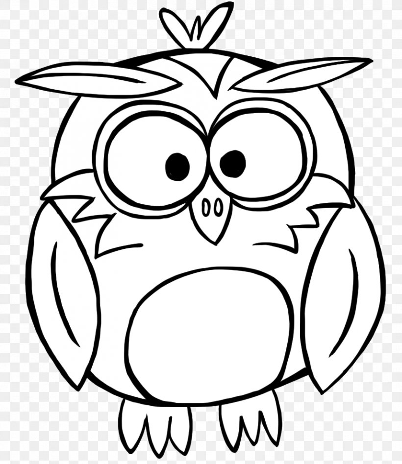 Black-and-white Owl Clip Art, PNG, 855x988px, Watercolor, Cartoon, Flower, Frame, Heart Download Free