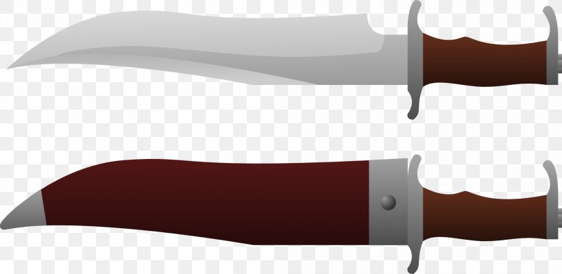 Bowie Knife Hunting & Survival Knives Throwing Knife Utility Knives, PNG, 2103x1026px, Bowie Knife, Blade, Cold Weapon, Dagger, Hunting Download Free