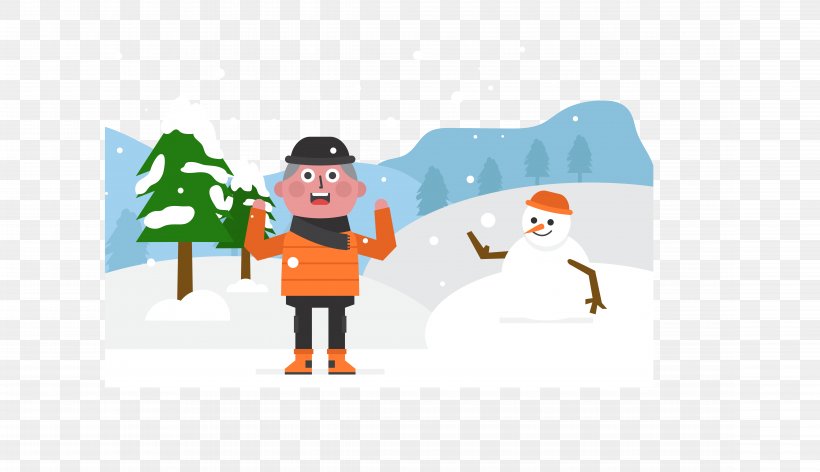 Snowman Euclidean Vector Winter, PNG, 9159x5276px, Snowman, Area, Art, Bird, Cartoon Download Free