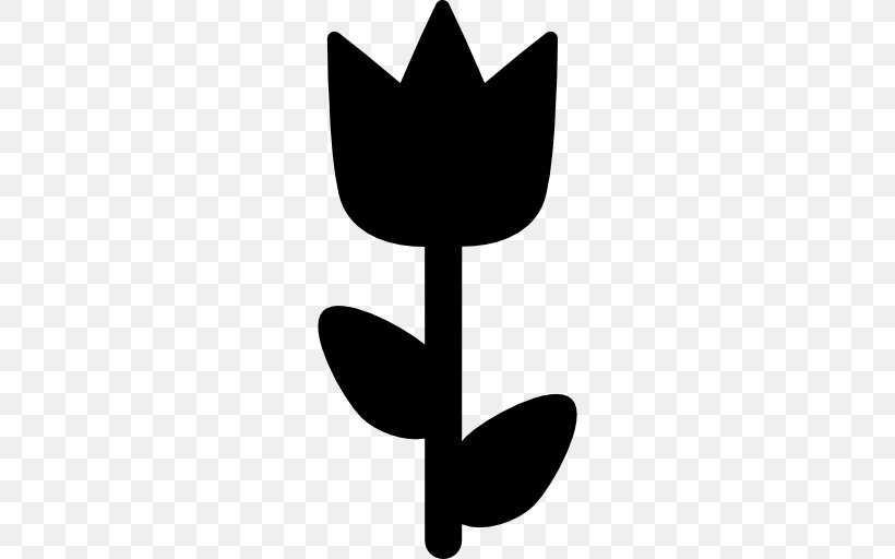 Flower Tulip Clip Art, PNG, 512x512px, Flower, Black And White, Floral Design, Leaf, Monochrome Photography Download Free