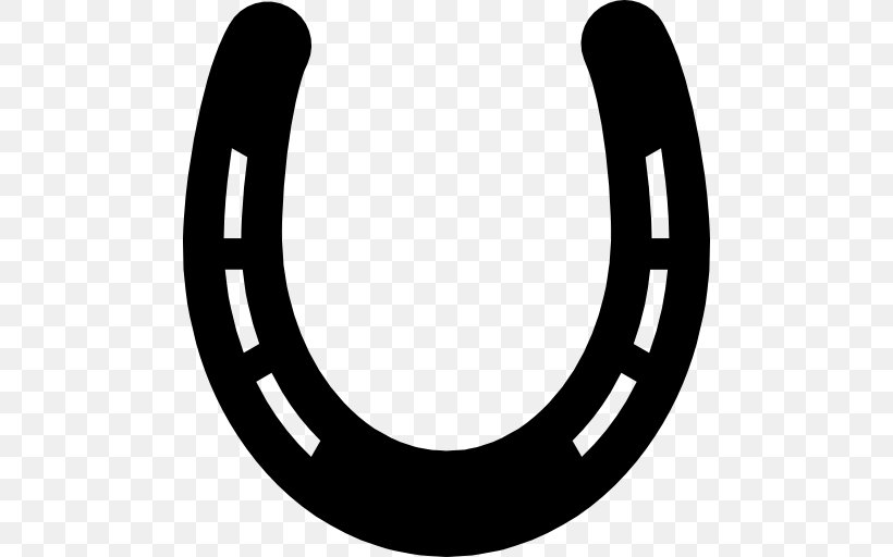 Horseshoe Clip Art, PNG, 512x512px, Horse, Black And White, Game, Horseshoe, Luck Download Free
