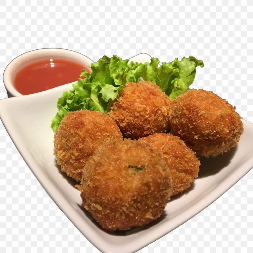 Korokke Fried Chicken Yakusoku Cozinha Oriental Santa Maria Chicken Nugget Menchi-katsu, PNG, 1486x1486px, Korokke, Arancini, Asian Food, Chicken Nugget, Comfort Food Download Free